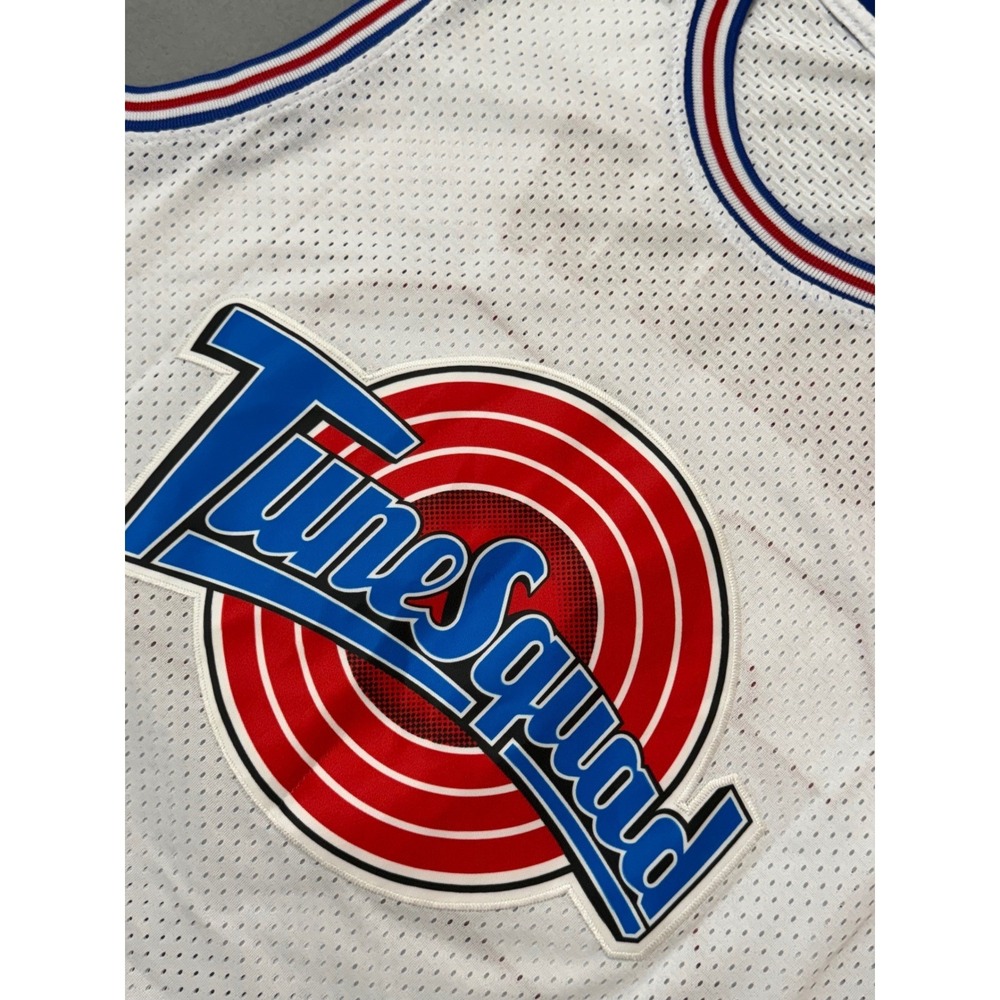 Space Jam Tune Squad Michael Jordan 23 Basketball Jersey White XXL Mesh Movie - Picture 4 of 7